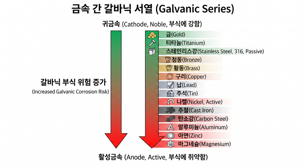 탄소강과 스테인리스강 접촉 시 발생하는 갈바닉 부식(Galvanic Corrosion) 2 Gemini Generated Image 2oybdq2oybdq2oyb 1 1