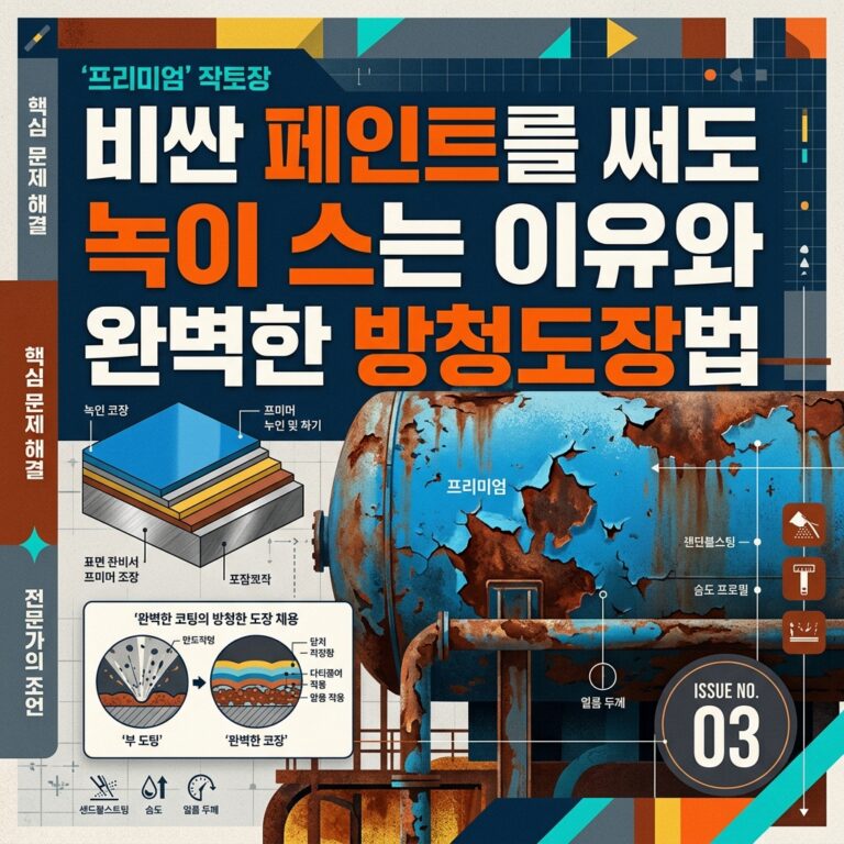 ai thumbnail poster 비싼 페인트를 써도 녹이 스는 이유와 완벽한 방청 도장 법 1787510485