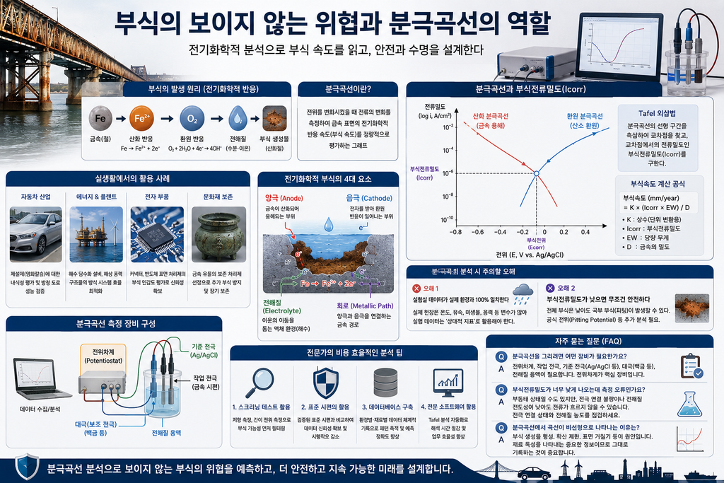 분극곡선(Polarization Curve)을 이용한 부식전류밀도와 부식속도 분석 1 image 4