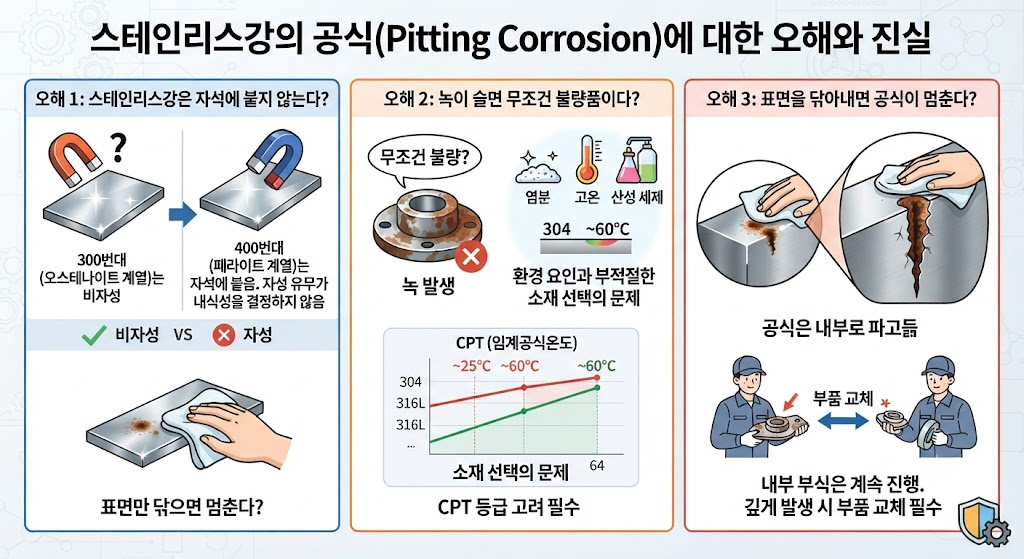 스테인리스강의 공식(Pitting)과 임계 공식 온도(CPT)의 상관관계 2 image 49