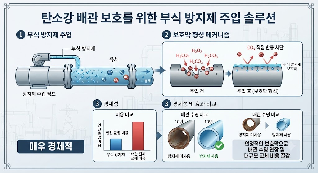 탄소강 배관의 CO₂ 부식과 탄산(H₂CO₃) 형성에 따른 부식속도 변화 3 image 54