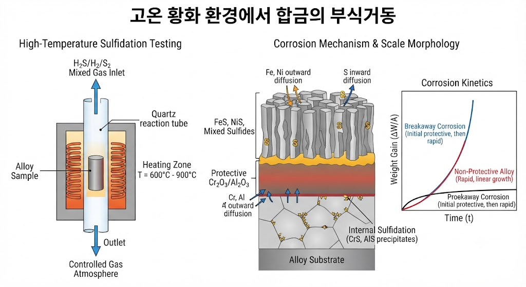 고온 황화(High Temperature Sulfidation) 환경에서 합금의 부식거동 1 고온 황화 환경에서 합금의 부식거동
