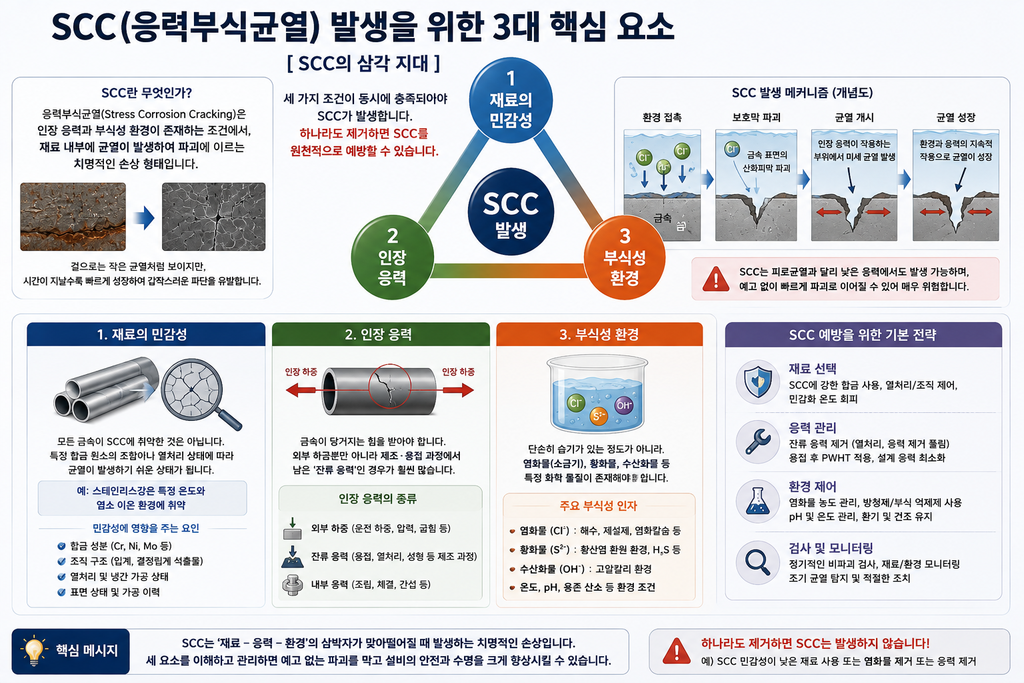 응력부식균열(SCC)에서 인장응력·환경·재료의 상호작용 1 image 9