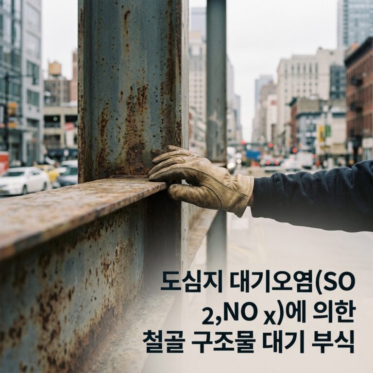 ai thumbnail photography 도심지 대기오염SO 2​ NO x​ 에 의한 철골 구조물 대기 부식 1788926305