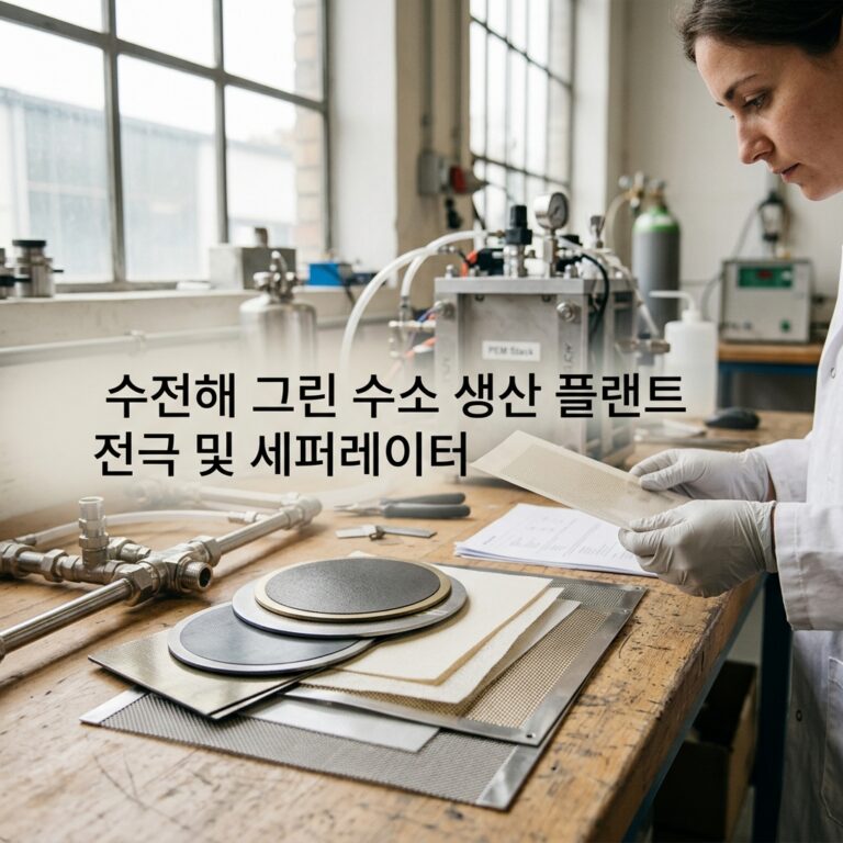 ai thumbnail photography 수전해 그린 수소 생산 플랜트 전극 및 세퍼레이터 1788607561