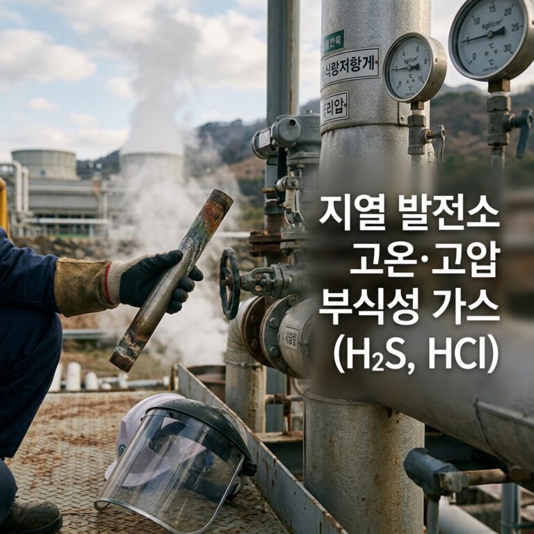 ai thumbnail photography 지열 발전소 고온·고압 부식성 가스H₂S HCl 1788606731