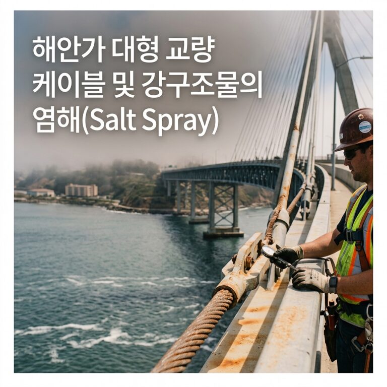 ai thumbnail photography 해안가 대형 교량 케이블 및 강구조물의 염해Salt Spray 1788925135