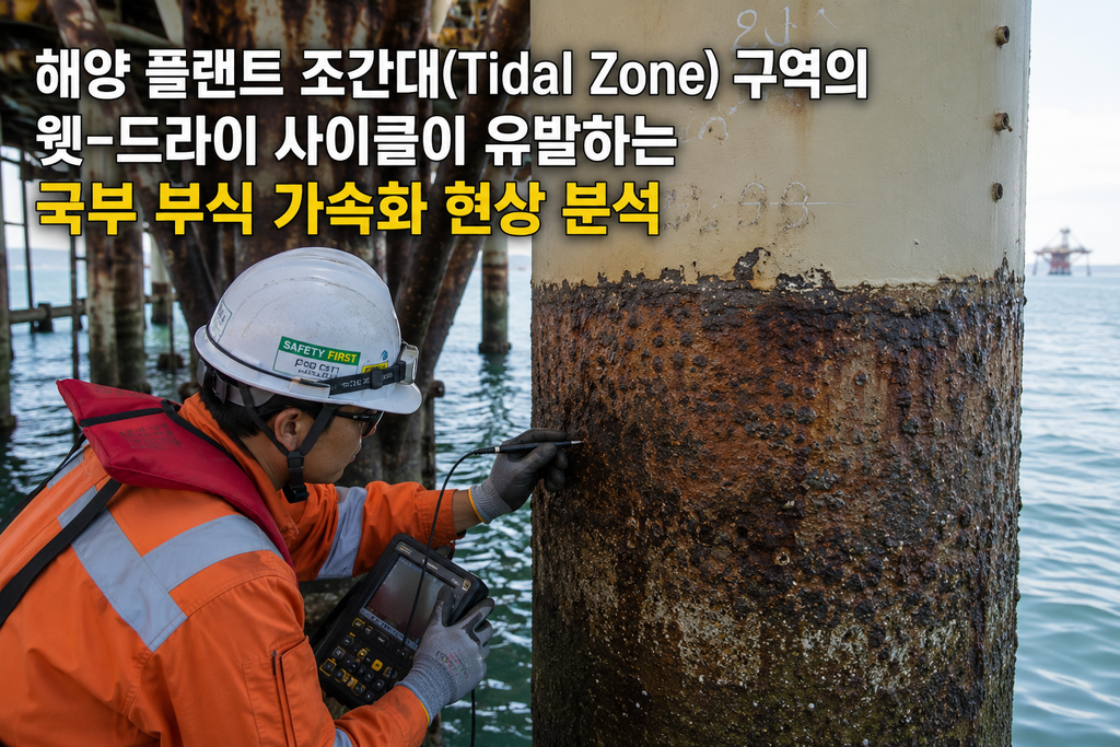 해양 플랜트 조간대(Tidal Zone) 구역의 웻-드라이 사이클이 유발하는 국부 부식 가속화 현상 분석 2 image 27